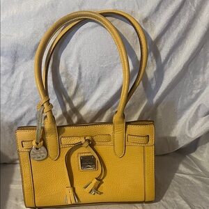 Dooney and Burke Yellow Leather Handbag